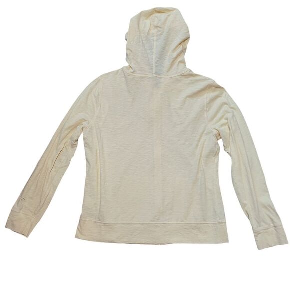 Pale yellow thin zip up hoodie - Picture 2 of 2
